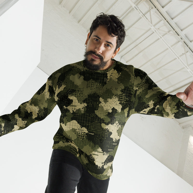 Gridveil Sentinel Olive CAMO Unisex Sweatshirt
