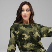 Gridveil Sentinel Olive CAMO Unisex Sweatshirt