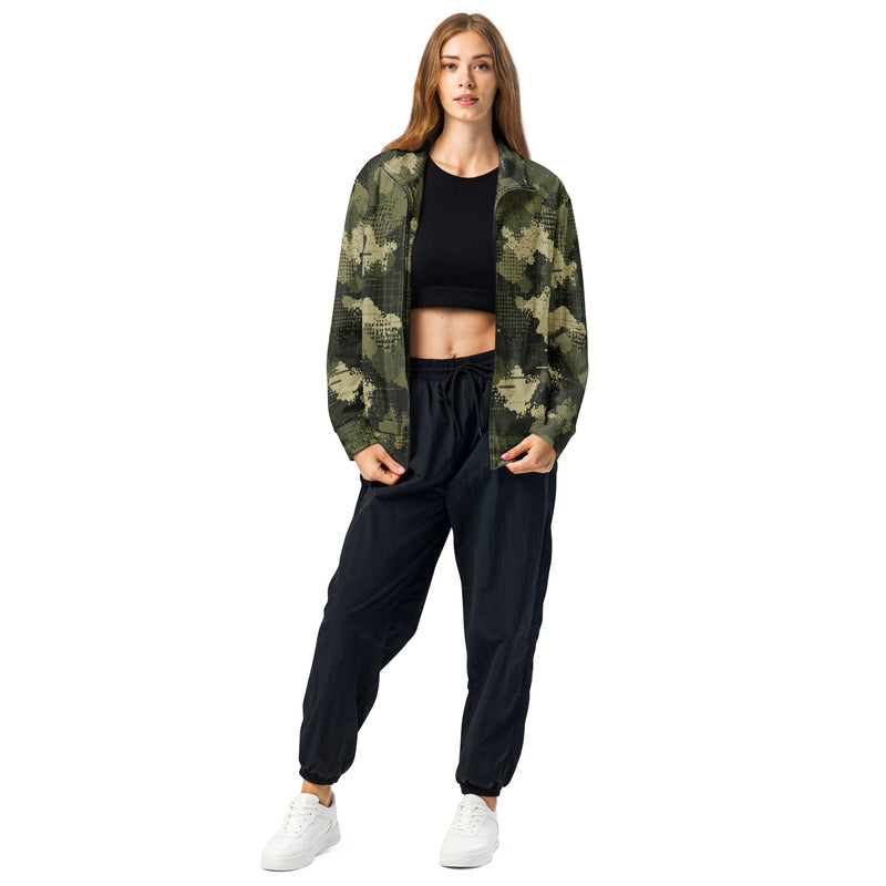 Gridveil Sentinel Olive CAMO Unisex Track Jacket