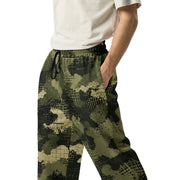 Gridveil Sentinel Olive CAMO Unisex Wide-Leg Joggers