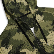 Gridveil Sentinel Olive CAMO Unisex Zip Hoodie