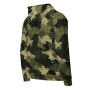 Gridveil Sentinel Olive CAMO Unisex Zip Hoodie