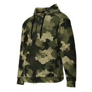 Gridveil Sentinel Olive CAMO Unisex Zip Hoodie