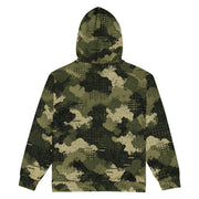 Gridveil Sentinel Olive CAMO Unisex Zip Hoodie