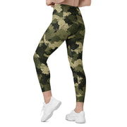 Gridveil Sentinel Olive CAMO Womens Leggings with Pockets - Women