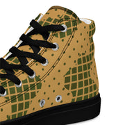 Gridveil Terrain CAMO Mens High-Top Canvas Shoes