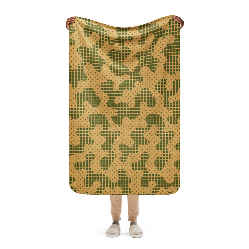 Gridveil Terrain CAMO Sherpa Blanket - 37″×57″