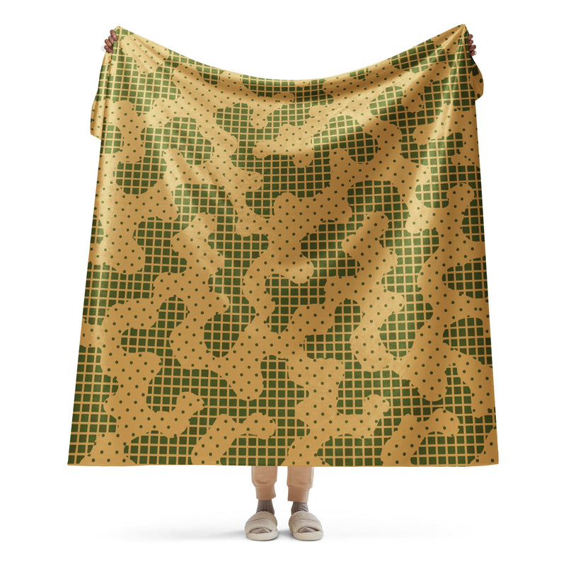 Gridveil Terrain CAMO Sherpa Blanket - 60″×80″
