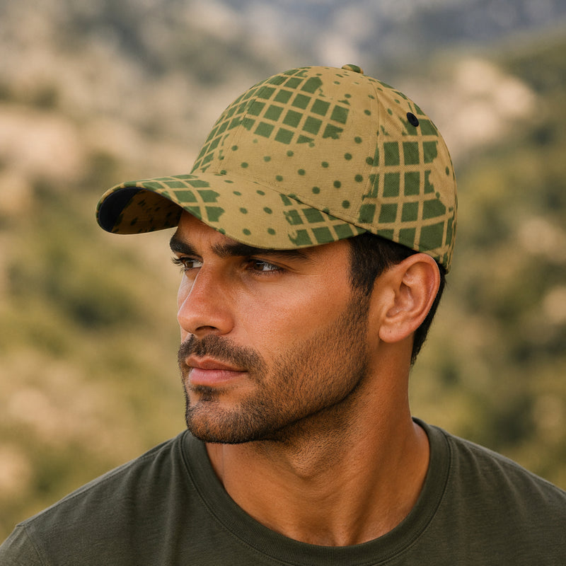 Gridveil Terrain CAMO Snapback Ball Cap - U / White - Head