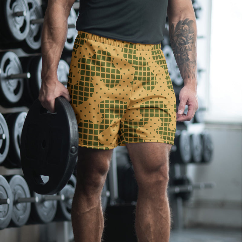 Gridveil Terrain CAMO Unisex Athletic Long Shorts - 2XS