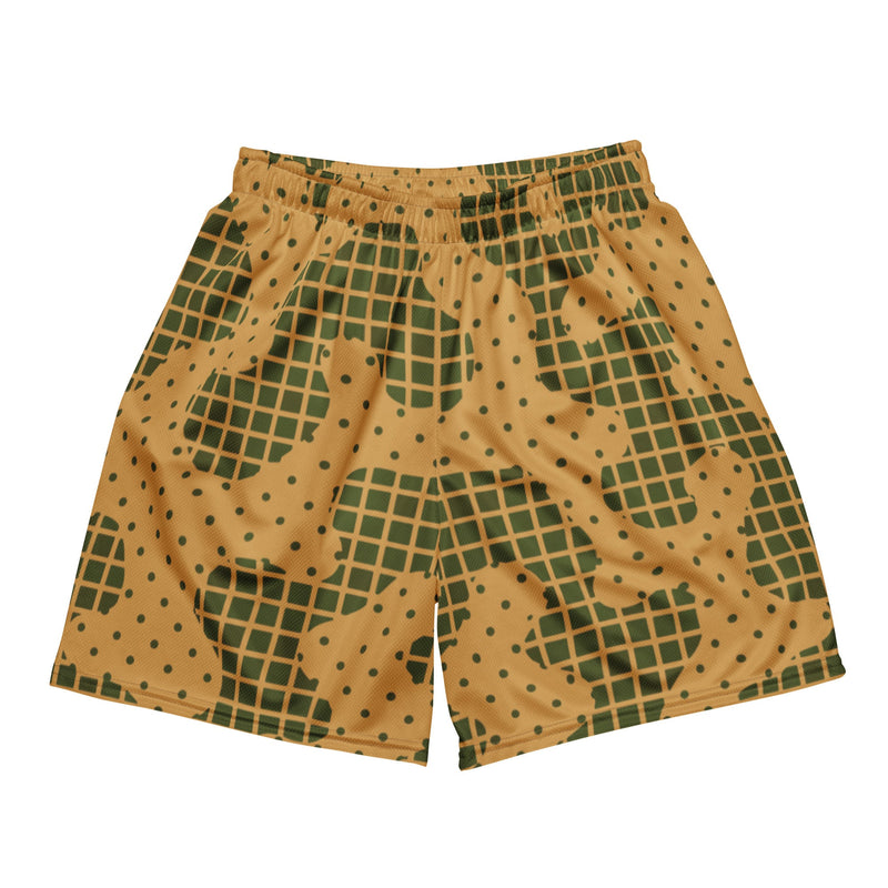 Gridveil Terrain CAMO Unisex Mesh Shorts - 2XS