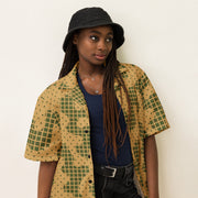 Gridveil Terrain CAMO Unisex Short-Sleeve Button Shirt - Button-Up