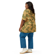 Gridveil Terrain CAMO Unisex Short-Sleeve Button Shirt - Button-Up