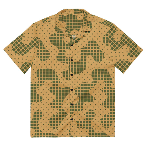Gridveil Terrain CAMO Unisex Short-Sleeve Button Shirt - Button-Up