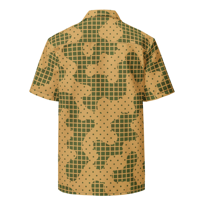 Gridveil Terrain CAMO Unisex Short-Sleeve Button Shirt - Button-Up