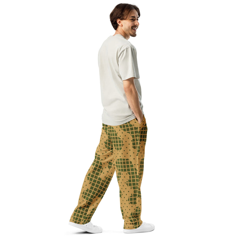 Gridveil Terrain CAMO Unisex Wide-Leg Joggers