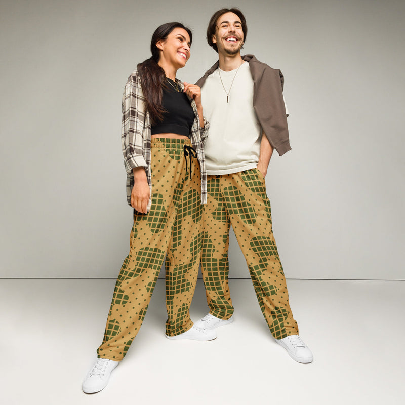 Gridveil Terrain CAMO Unisex Wide-Leg Joggers - 2XS