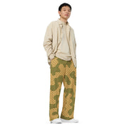 Gridveil Terrain CAMO Unisex Wide-Leg Leisure Pants - Pant