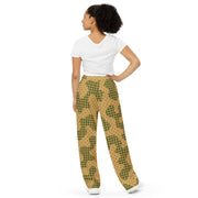 Gridveil Terrain CAMO Unisex Wide-Leg Leisure Pants - Pant