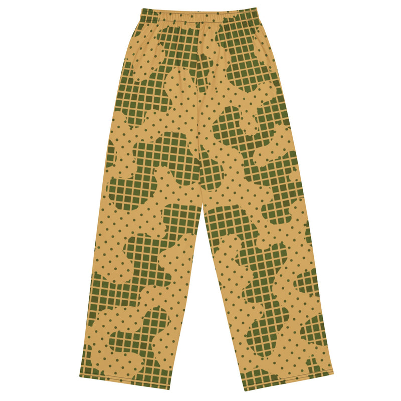 Gridveil Terrain CAMO Unisex Wide-Leg Leisure Pants - Pant