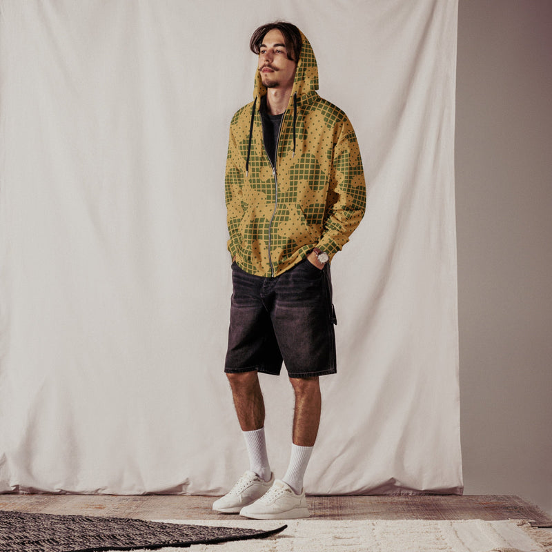 Gridveil Terrain CAMO Unisex Zip Hoodie