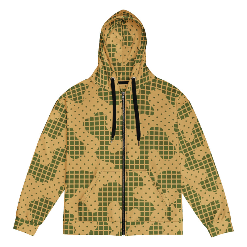 Gridveil Terrain CAMO Unisex Zip Hoodie - 2XS