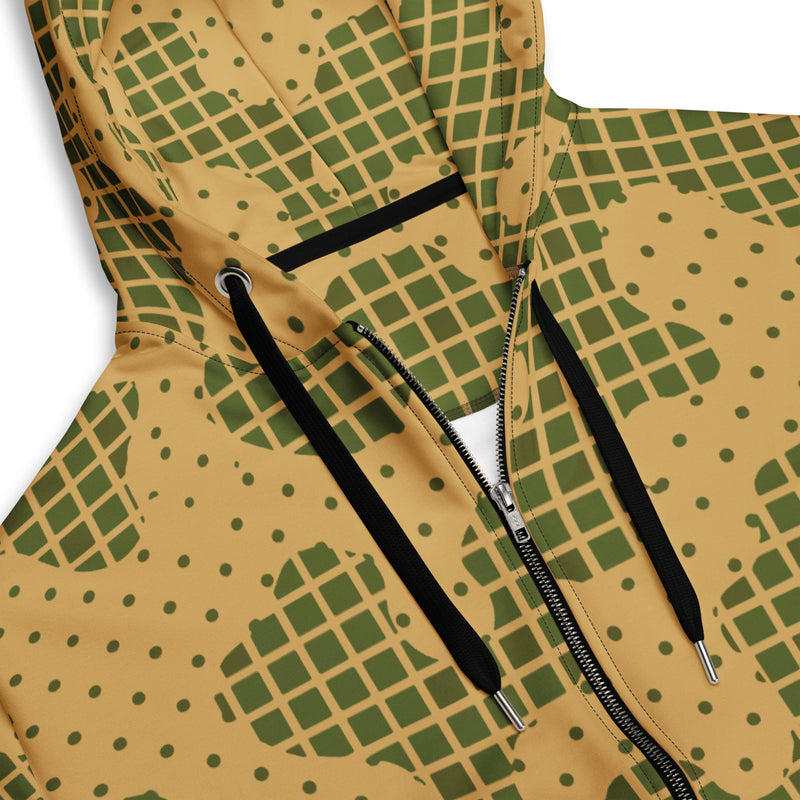Gridveil Terrain CAMO Unisex Zip Hoodie