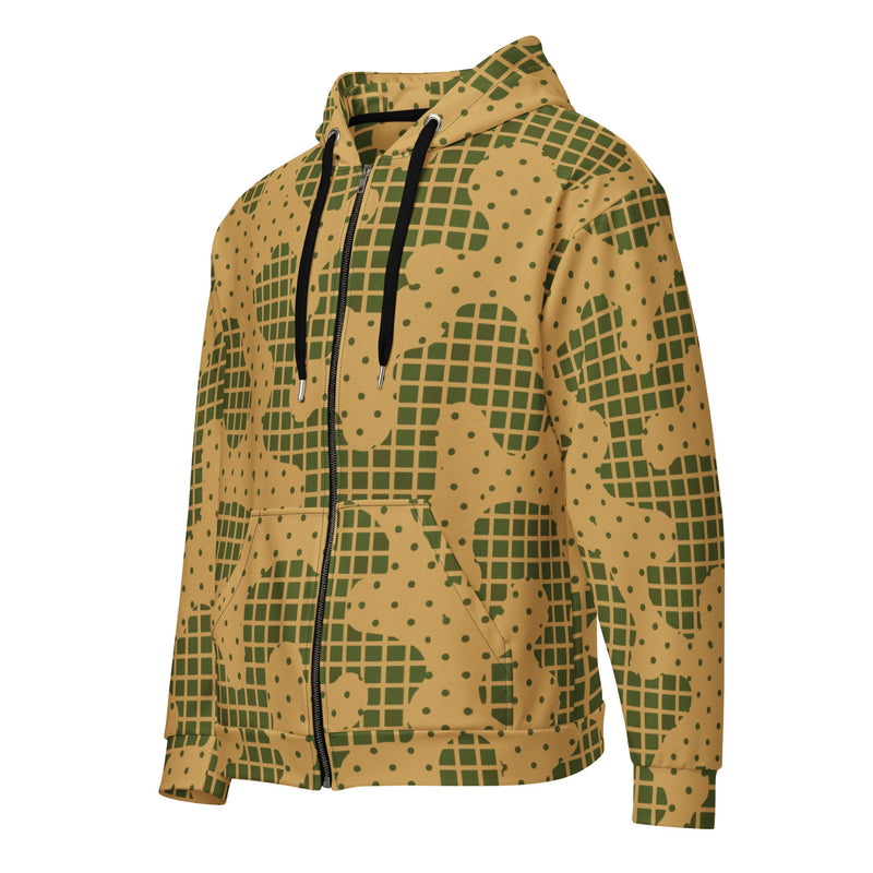 Gridveil Terrain CAMO Unisex Zip Hoodie