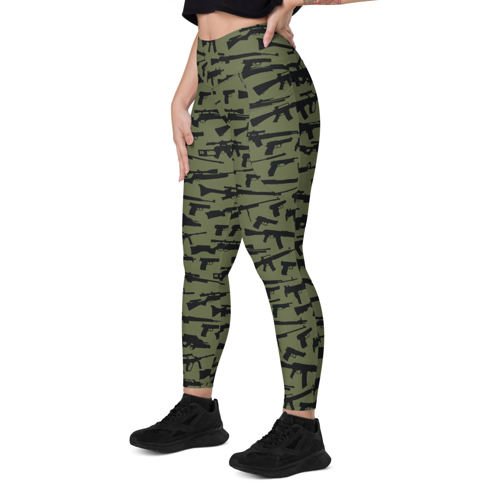 Gun CAMO Leggings with pockets - Womens With Pockets