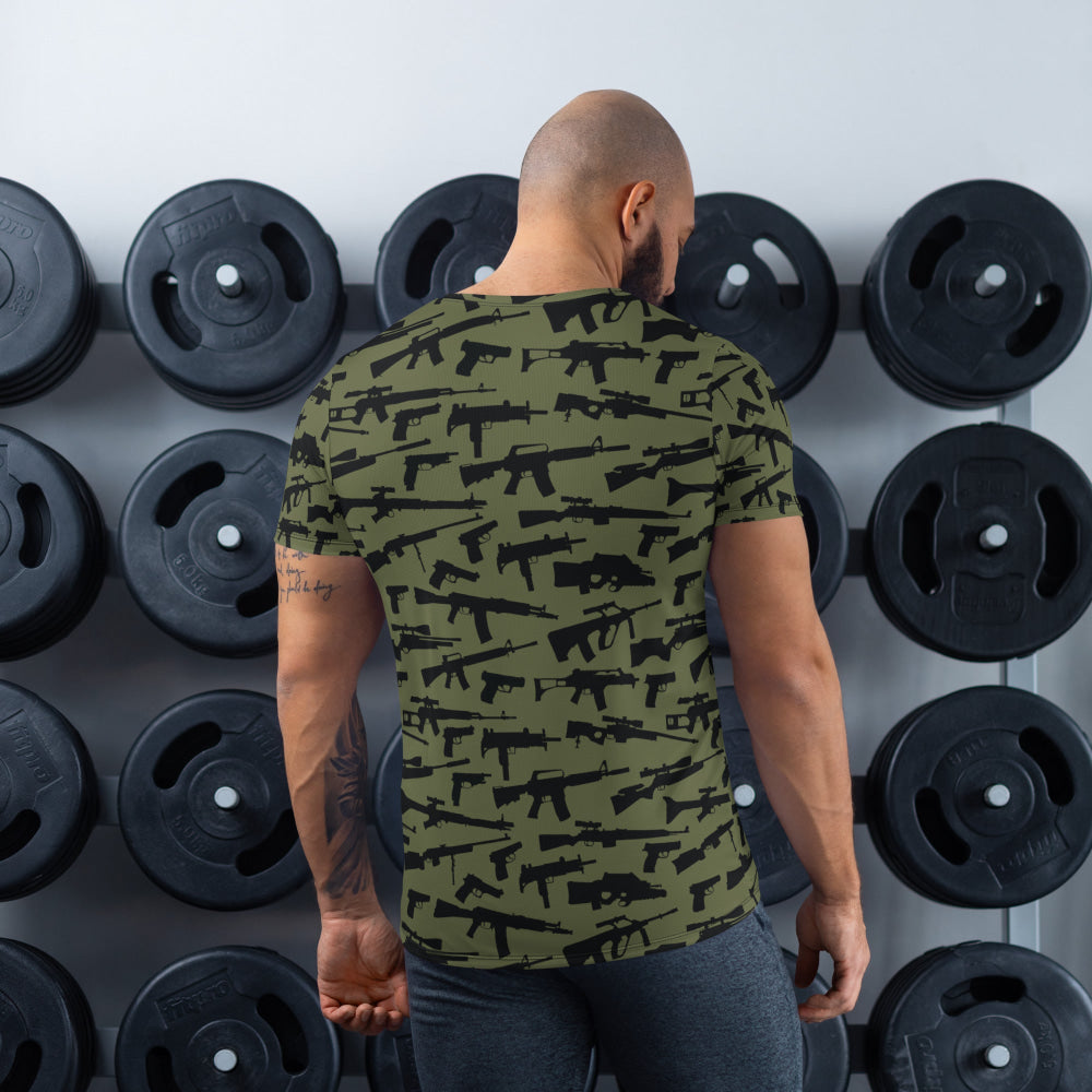 Gun CAMO Men’s Athletic T-shirt - Mens T-Shirt