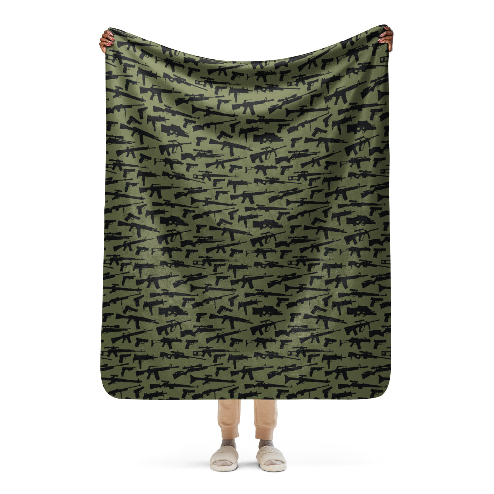 Gun CAMO Sherpa blanket - 50″×60″ - Blanket