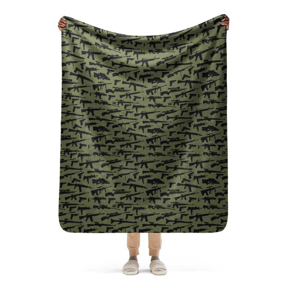 Gun CAMO Sherpa blanket - 50″×60″