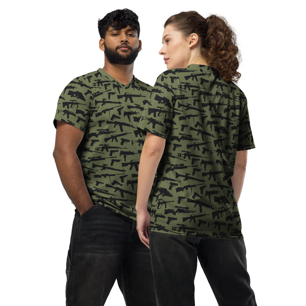 Gun CAMO unisex sports jersey - 2XS - Unisex Sports Jersey