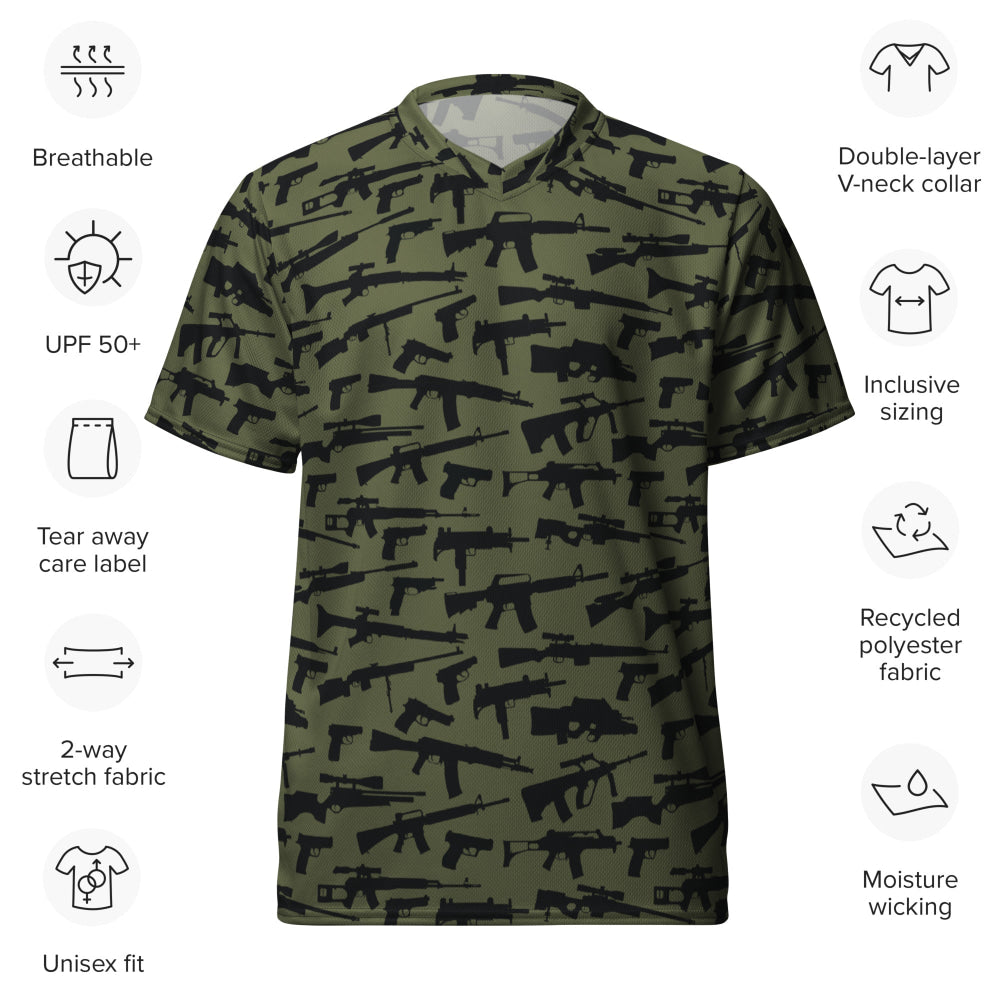 Gun CAMO unisex sports jersey - Unisex Sports Jersey