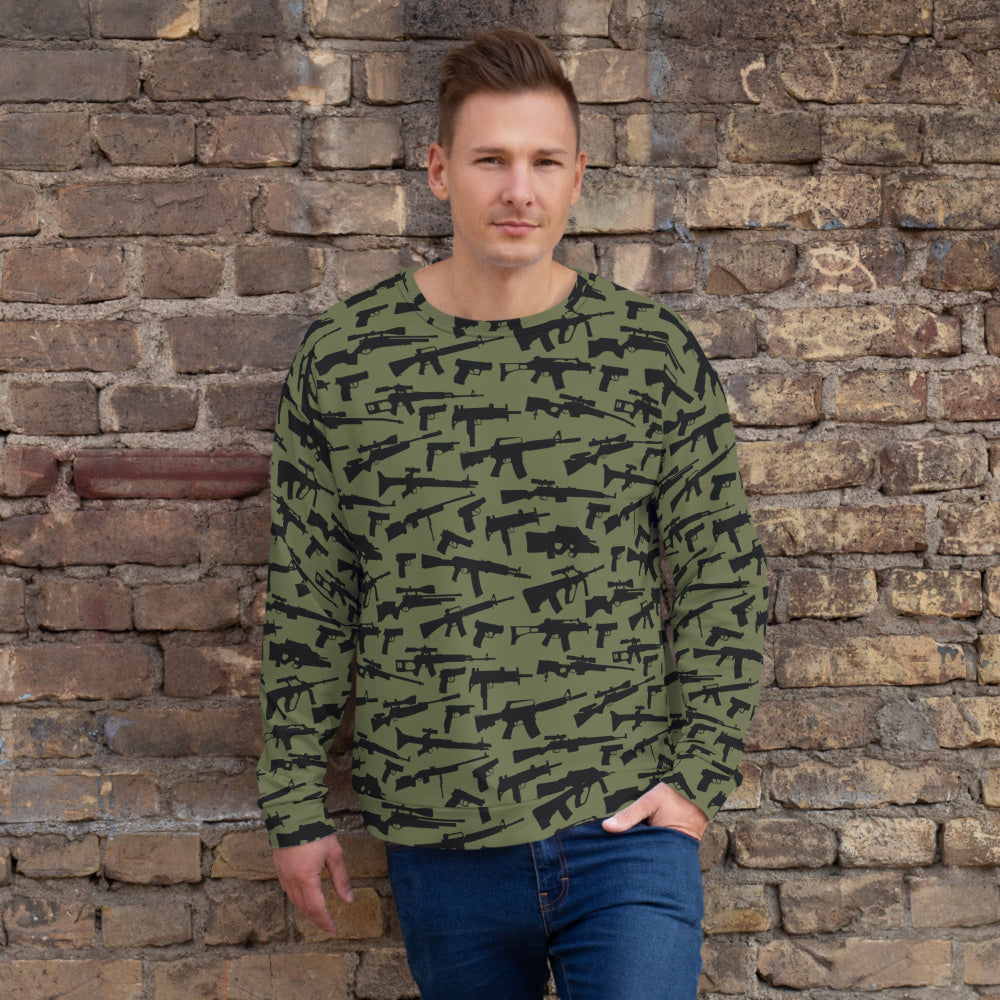 Gun CAMO Unisex Sweatshirt - XS