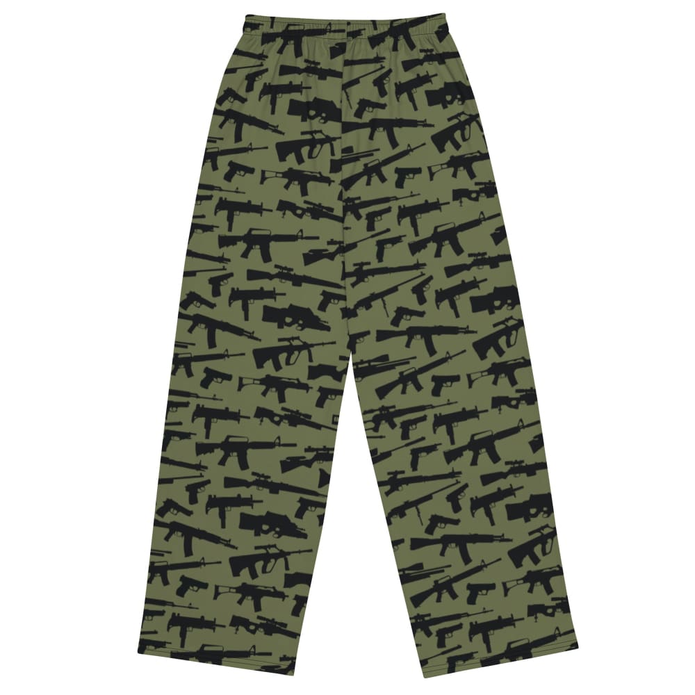 Gun CAMO unisex wide-leg pants