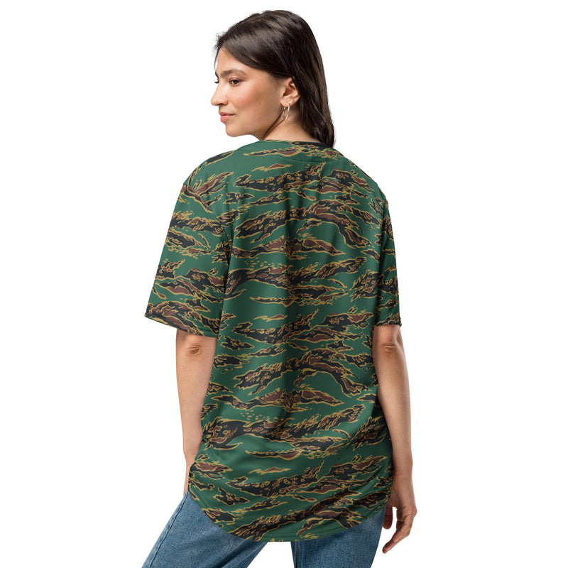 Tiger Stripe Guyana Jungle CAMO Unisex Baseball Jersey