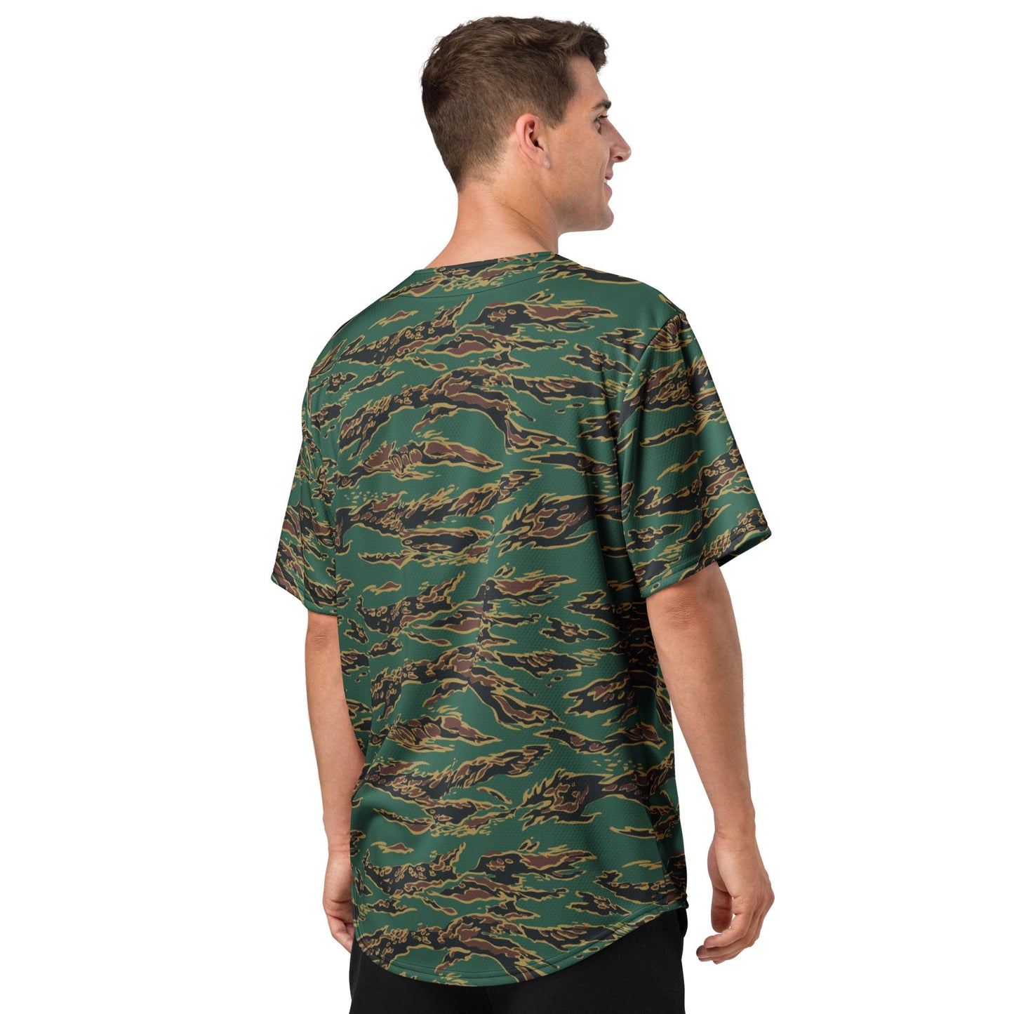 Guyanese Tiger Stripe CAMO baseball jersey - Baseball Jerseys