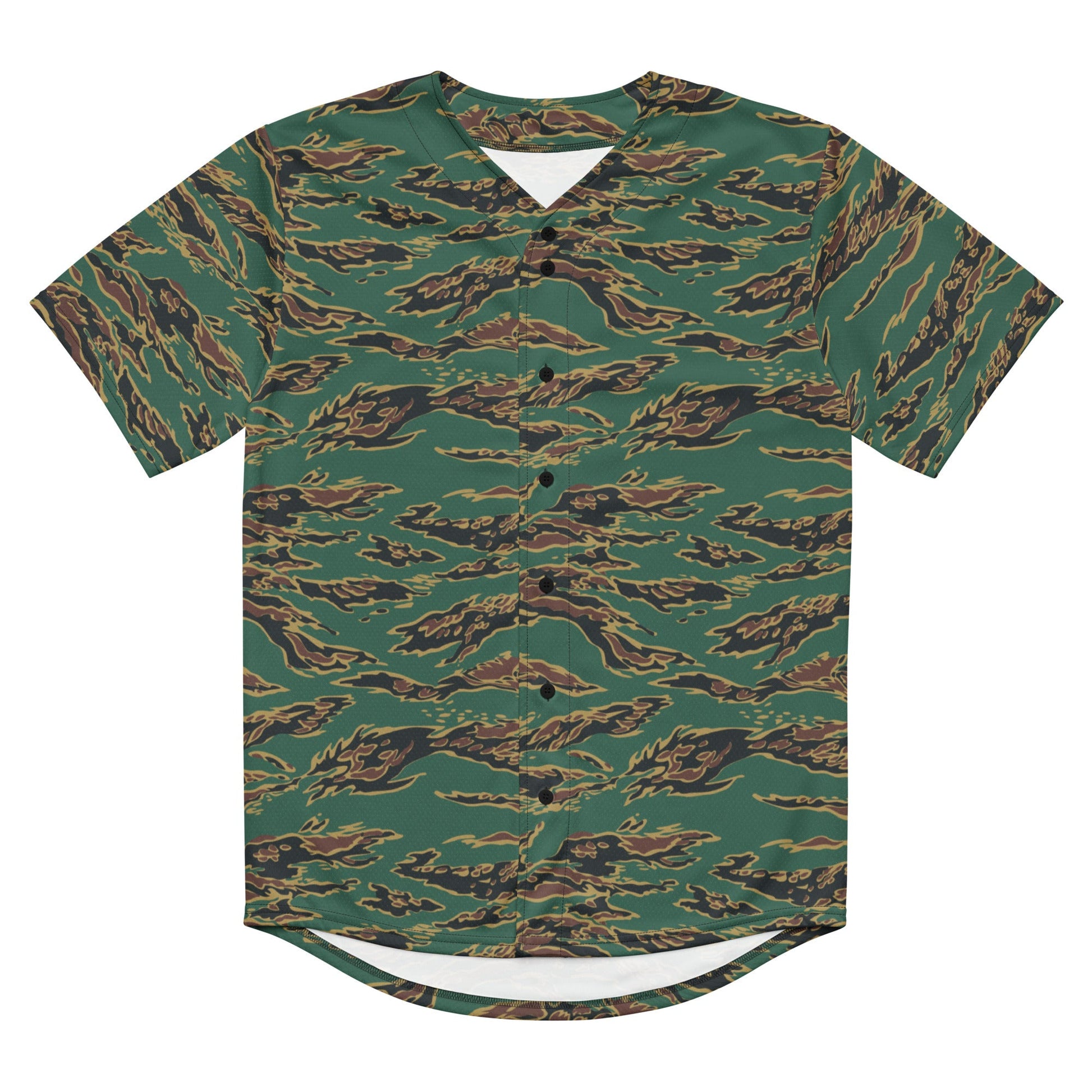 Guyanese Tiger Stripe CAMO baseball jersey - Baseball Jerseys