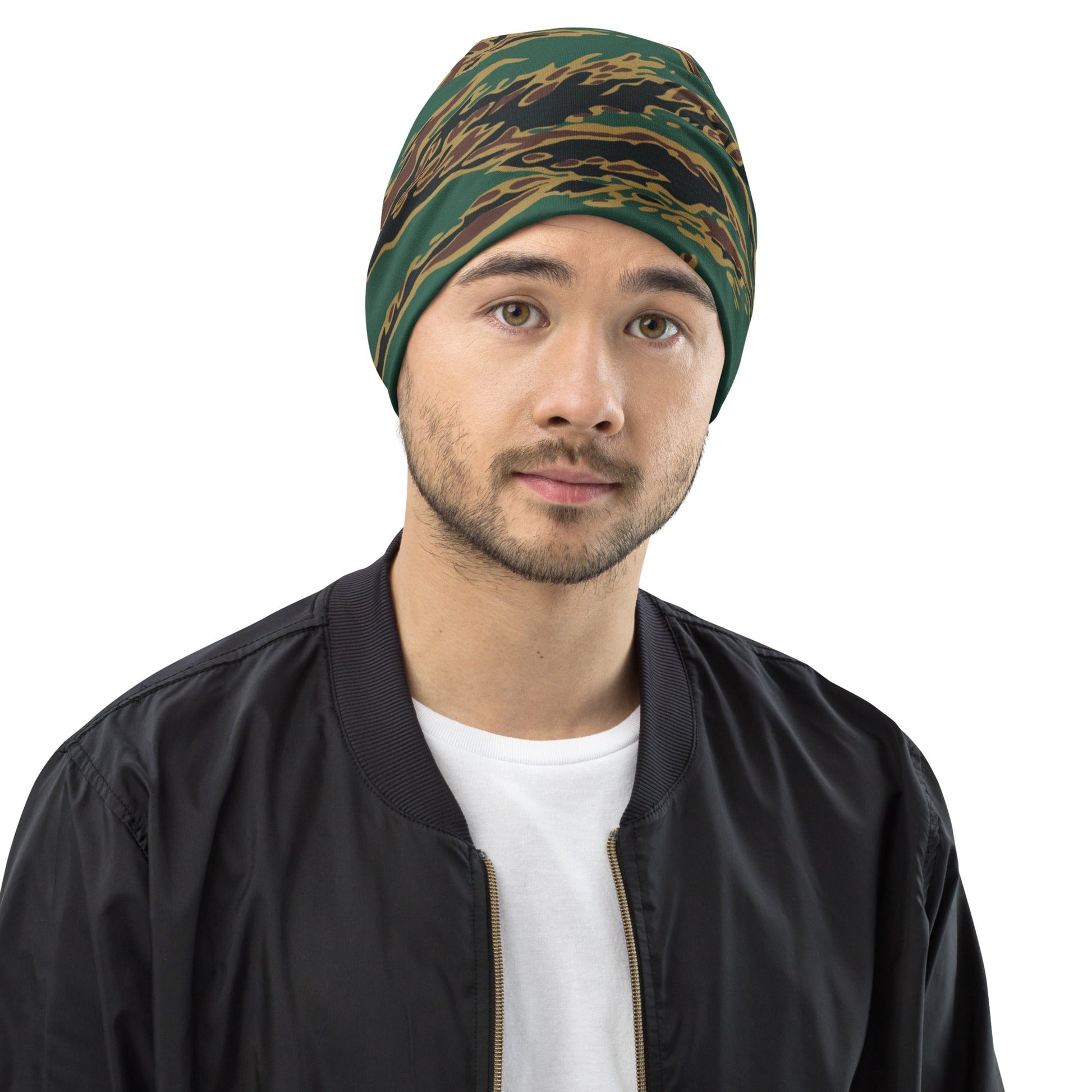 Guyanese Tiger Stripe CAMO Beanie - S - Beanies