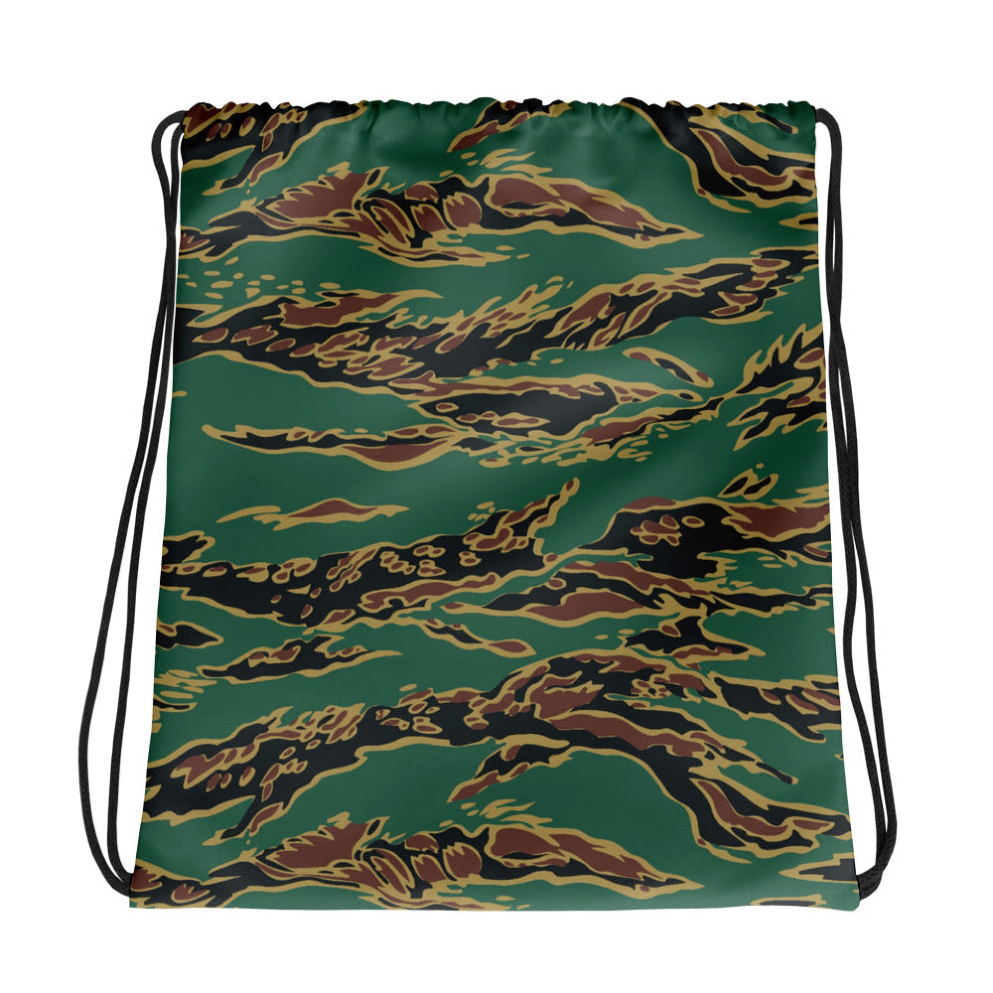 Guyanese Tiger Stripe CAMO Drawstring Bag - Bags