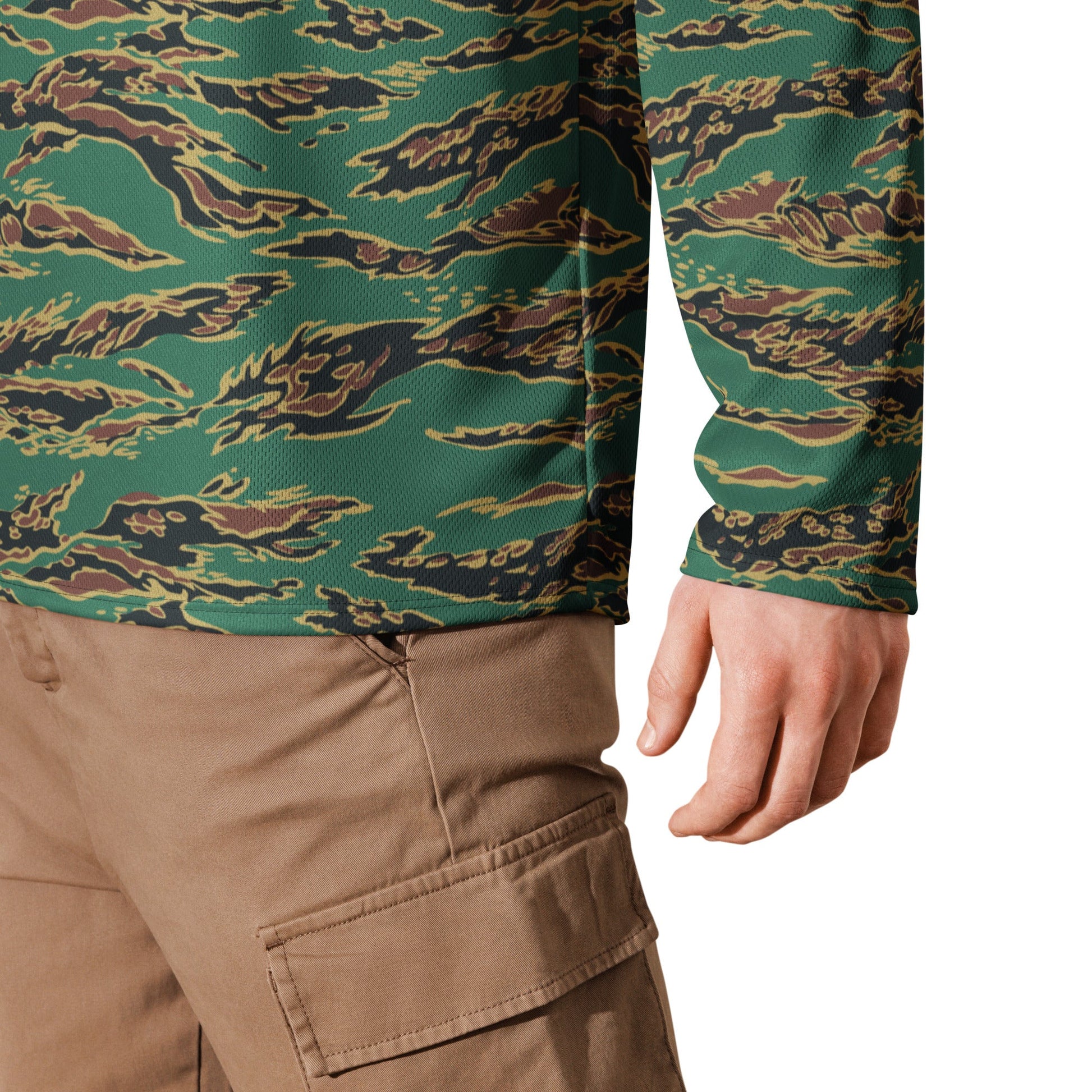 Guyanese Tiger Stripe CAMO hockey fan jersey - Hockey Jerseys