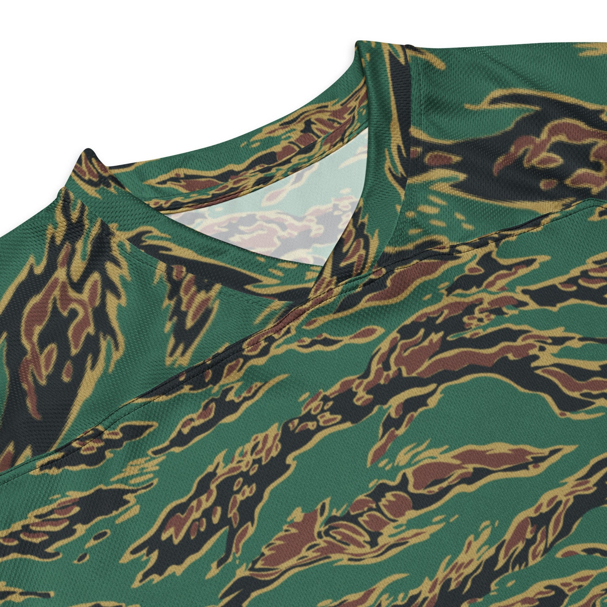 Guyanese Tiger Stripe CAMO hockey fan jersey - Hockey Jerseys
