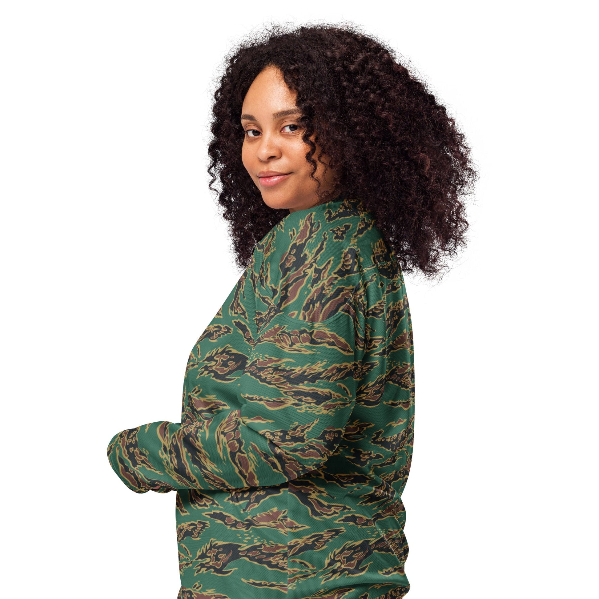 Guyanese Tiger Stripe CAMO hockey fan jersey - Hockey Jerseys