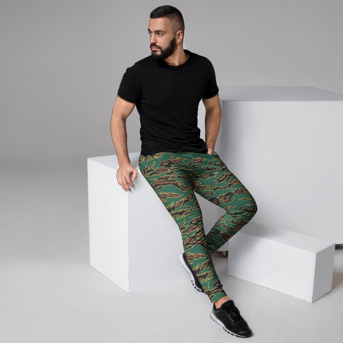 Guyanese Tiger Stripe CAMO Mens Joggers - XS