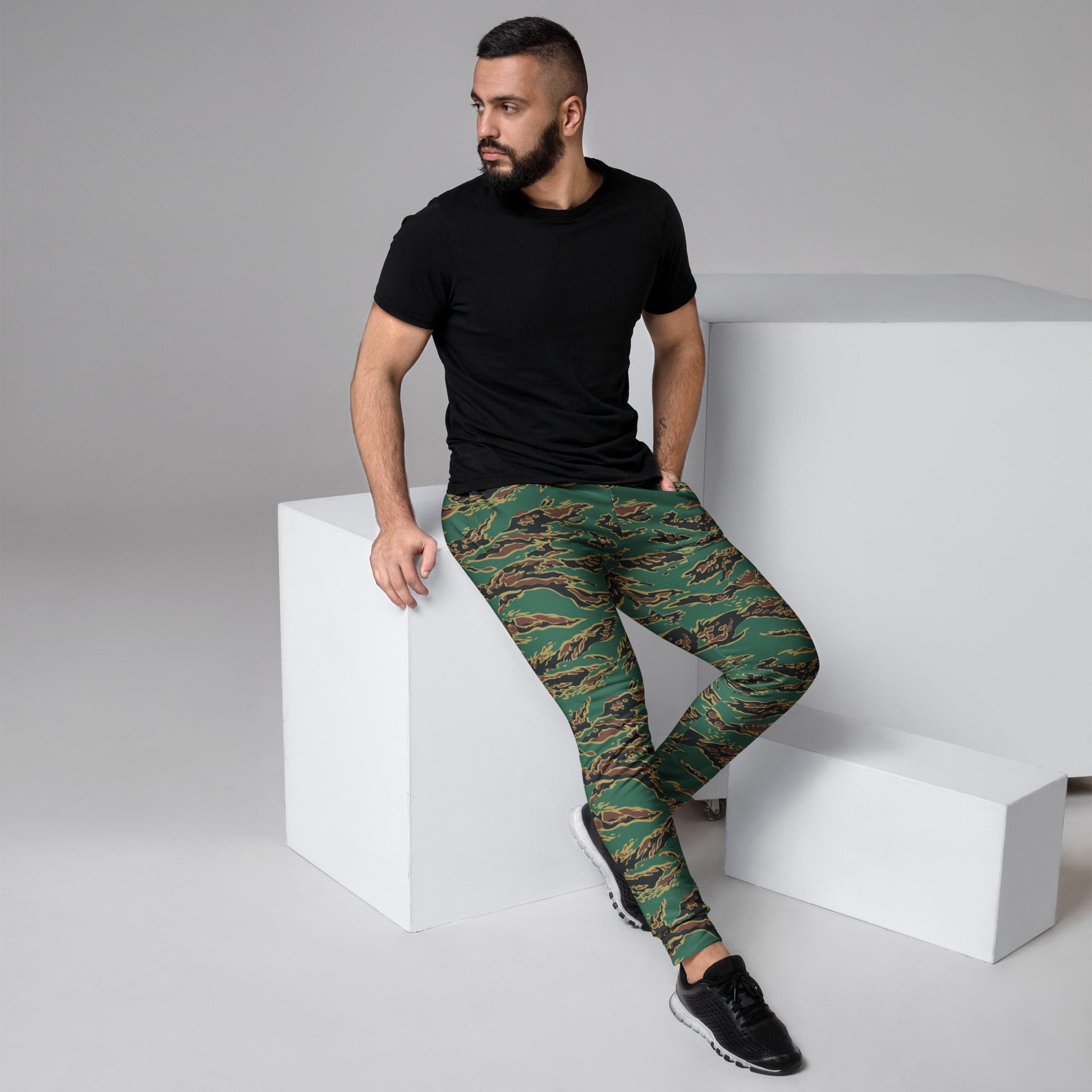 Guyanese Tiger Stripe CAMO Mens Joggers - XS