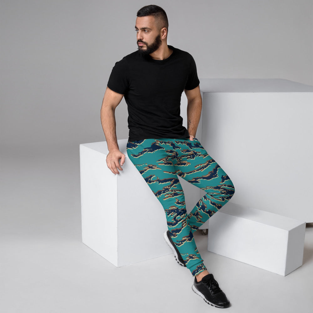 Guyanese Tiger Stripe CAMO Men’s Joggers - XS - Mens