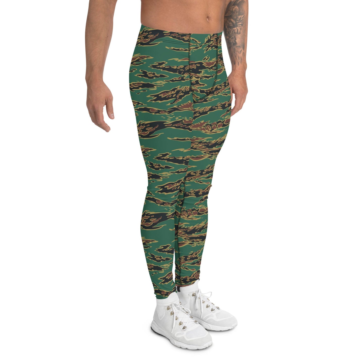 Guyanese Tiger Stripe CAMO Mens Leggings