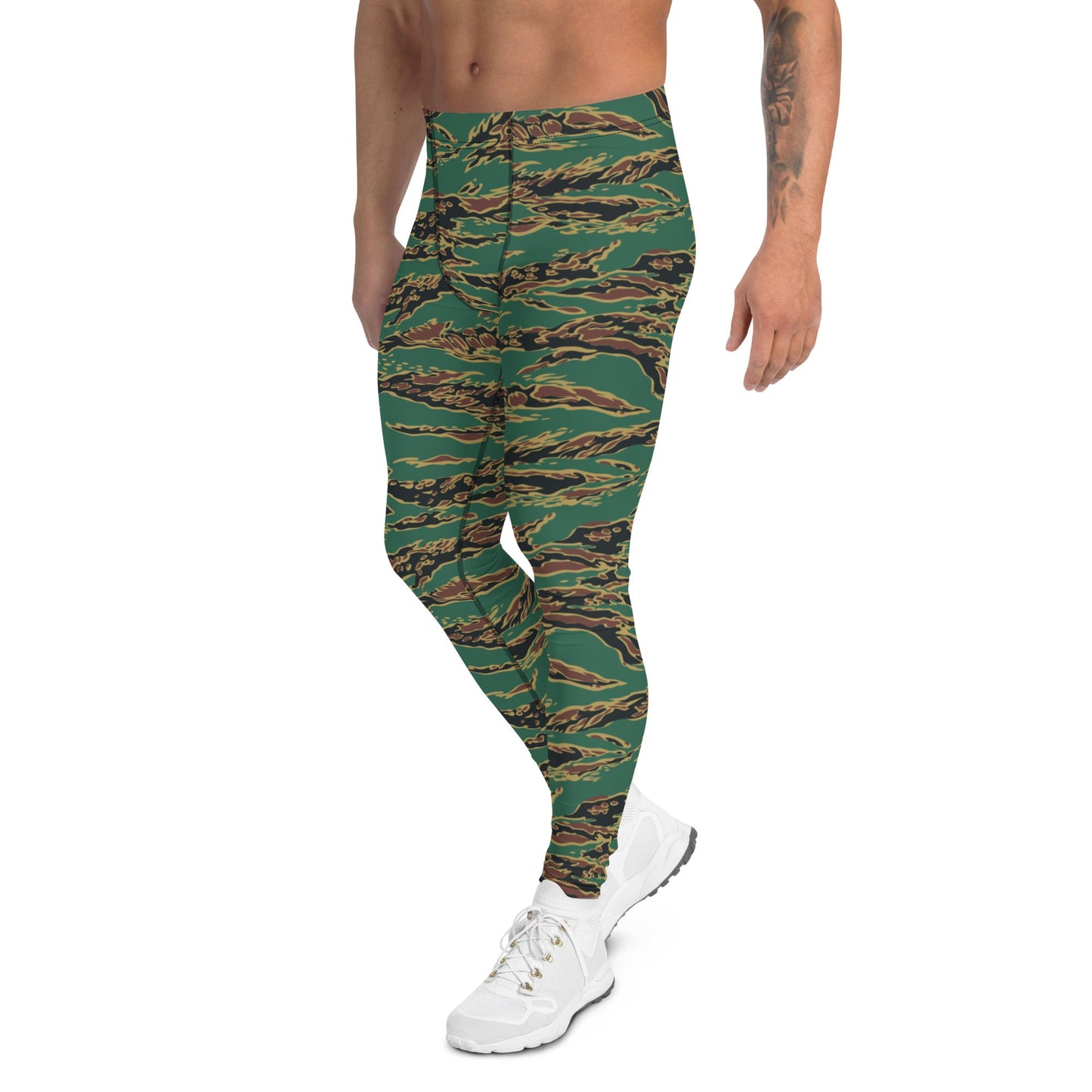 Guyanese Tiger Stripe CAMO Mens Leggings