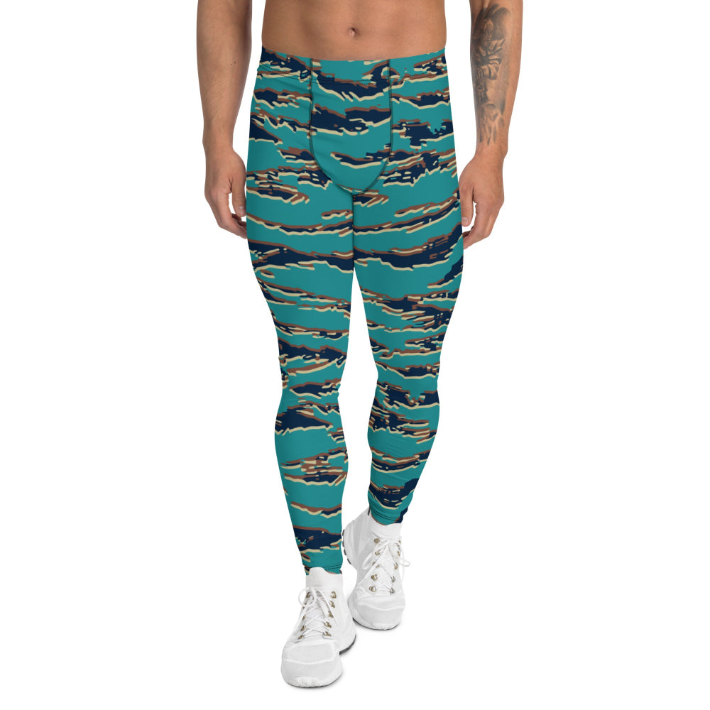 Guyanese Tiger Stripe CAMO Men’s Leggings - XS - Mens